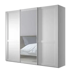 Schiebetürenschränke*Pharao24 Kleiderschrank Schwebetüren weiß Tudana