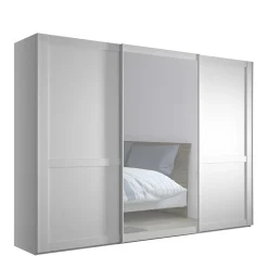 Schiebetürenschränke*Pharao24 Kleiderschrank Schwebetüren weiß Tudana