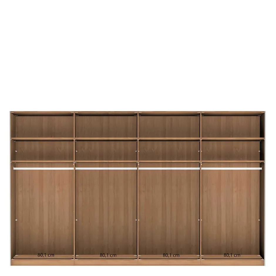 Pharao24 Kleiderschrank Schwebetüren Sanne> Massivholzmöbel|Massivholz Kleiderschränke
