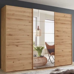 Massivholz Kleiderschränke|Kleiderschränke*Pharao24 Kleiderschrank teilmassiv Thomas