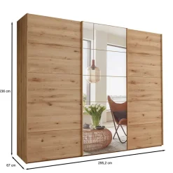 Massivholz Kleiderschränke|Kleiderschränke*Pharao24 Kleiderschrank teilmassiv Thomas