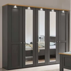 Pharao24 Kleiderschrank 5-türig Bien> Drehtürenschränke|Kleiderschränke