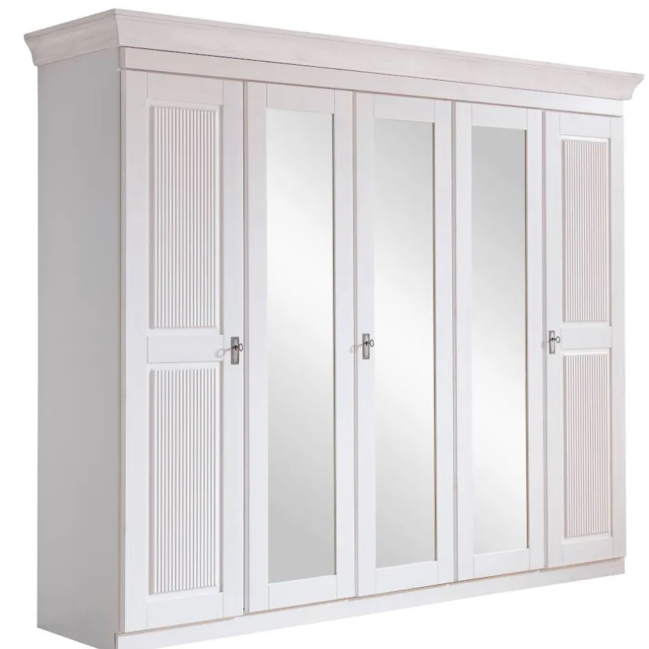 Drehtürenschränke|Massivholz Kleiderschränke*Pharao24 Kleiderschrank Vilatata