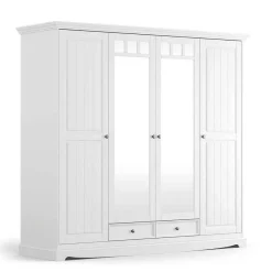 Massivholzmöbel|Drehtürenschränke*Pharao24 Kleiderschrank Vomano