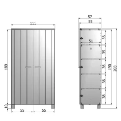 Drehtürenschränke|Massivholz Schränke*Pharao24 Kleiderschrank Zonacca