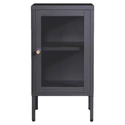 Pharao24 Kleine Metall Vitrine Olavia> Stauraumvitrinen