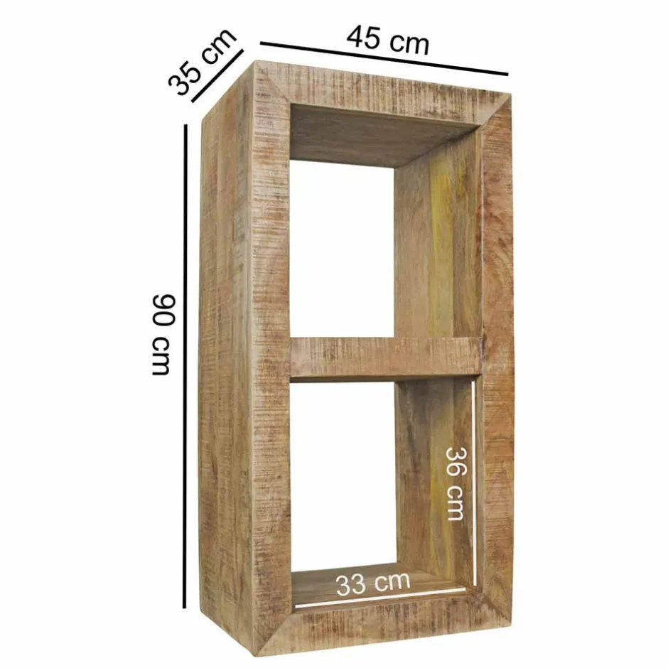 Pharao24 Kleines Bücherregal Cristons> Wohnzimmerregale|Massivholzregale