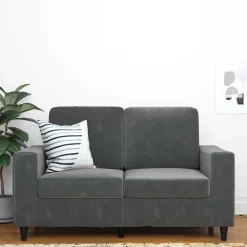 2 Sitzer Sofa*Pharao24 Kleines Sofa in Grau Rienas