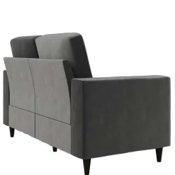 2 Sitzer Sofa*Pharao24 Kleines Sofa in Grau Rienas