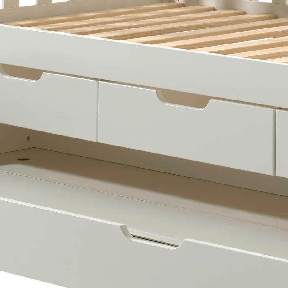 Pharao24 Kojenbett mit Stauraum Ethina> Funktionsbetten|Schubkastenbetten