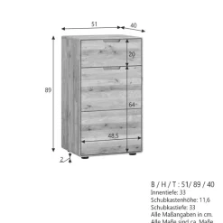 Massivholz Kommoden|Flurkommoden*Pharao24 Kommode Amra