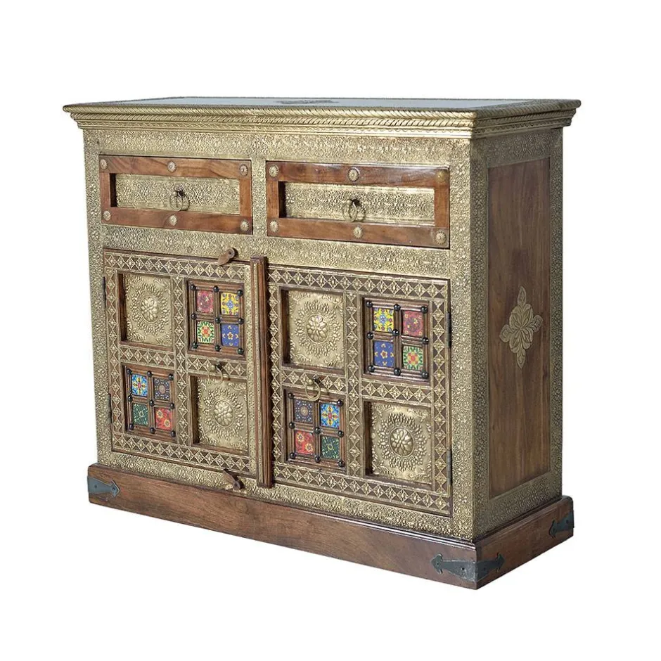 Pharao24 Kommode Carim> Massivholzmöbel|Küchenkommode