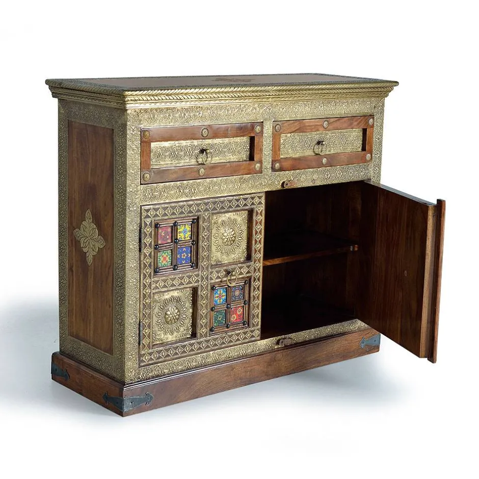 Pharao24 Kommode Carim> Massivholzmöbel|Küchenkommode