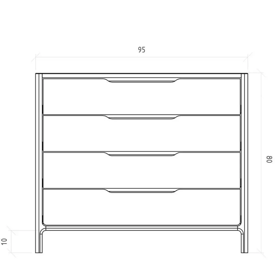 Schlafzimmerkommoden|Schubkastenkommoden*Pharao24 Kommode Holz Koropi