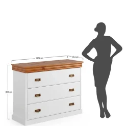 Massivholzmöbel|Küchenkommode*Pharao24 Kommode Holz Limita