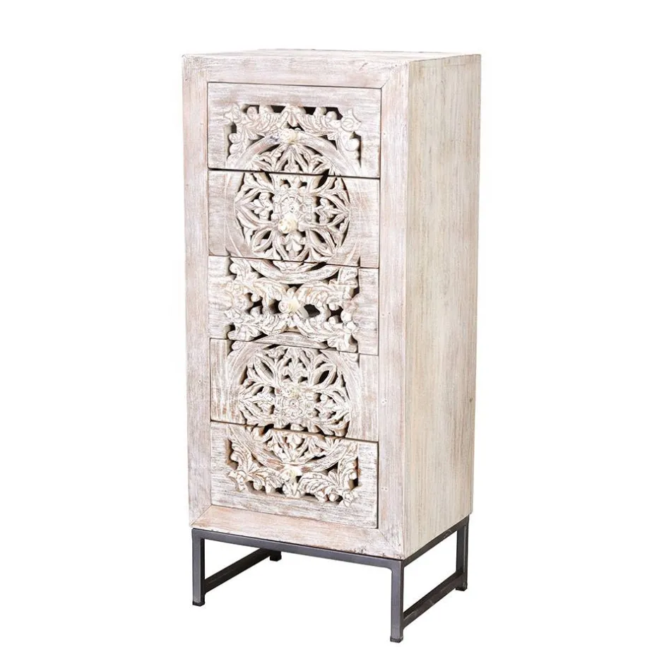 Pharao24 Kommode Massivholz Annatto> Hochkommoden|Telefonschränke