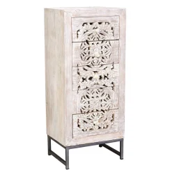 Pharao24 Kommode Massivholz Annatto> Hochkommoden|Telefonschränke