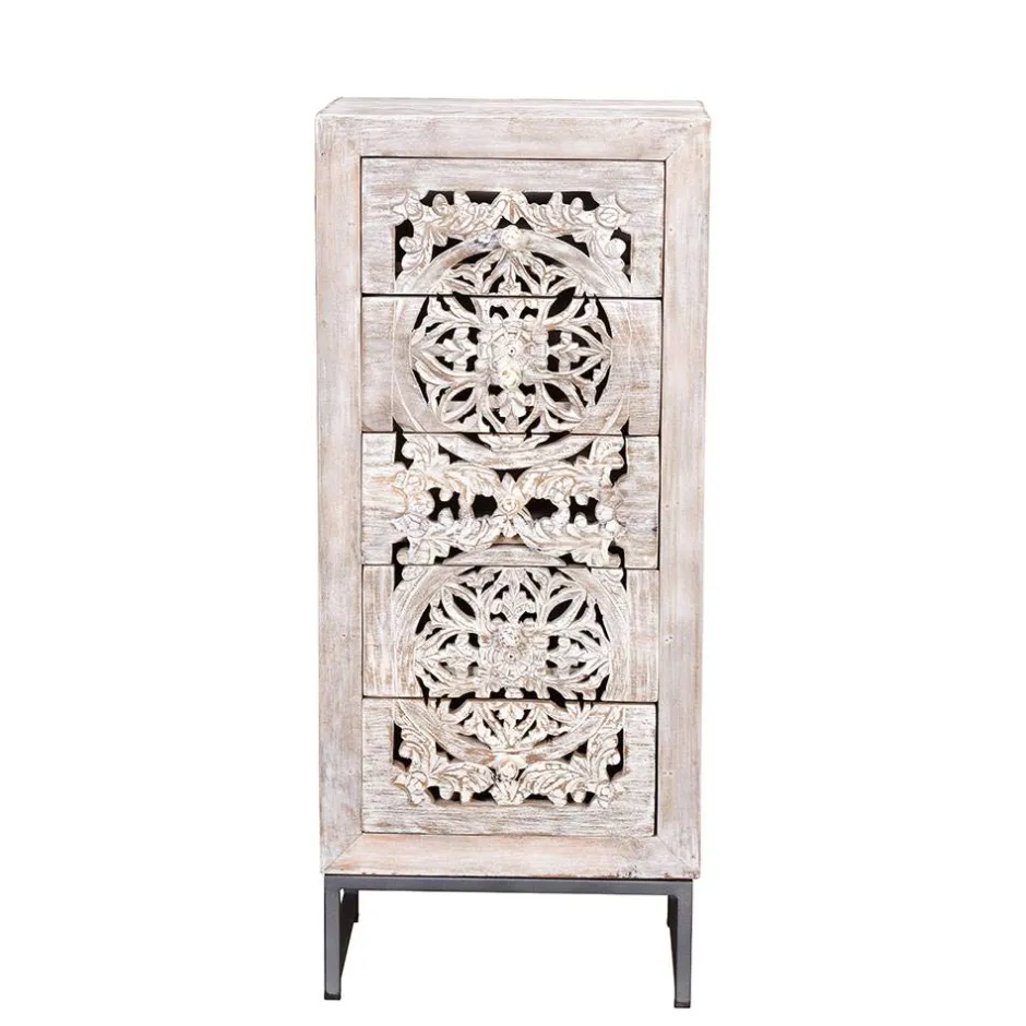 Pharao24 Kommode Massivholz Annatto> Hochkommoden|Telefonschränke