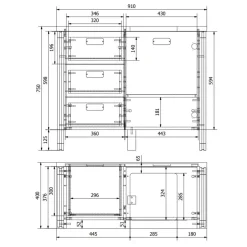 Badmöbel Sets*Pharao24 Kompaktes Badmöbelset Verjan