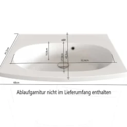 Badmöbel Sets*Pharao24 Komplett Badezimmer Set Longos