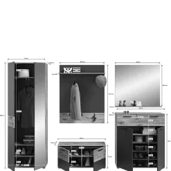 Garderobensets*Pharao24 Komplett Garderobe Onlio