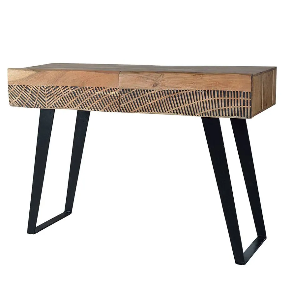 Wohnzimmertisch|Massivholztische*Pharao24 Konsolentisch Constantin