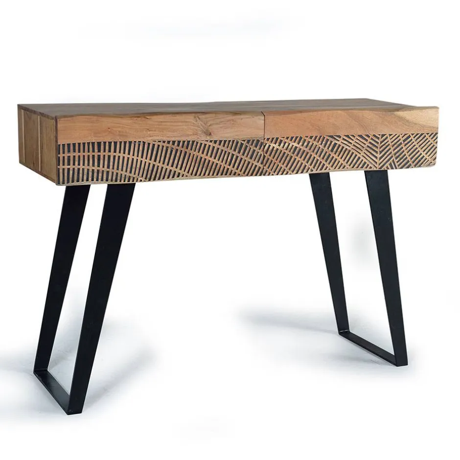 Wohnzimmertisch|Massivholztische*Pharao24 Konsolentisch Constantin