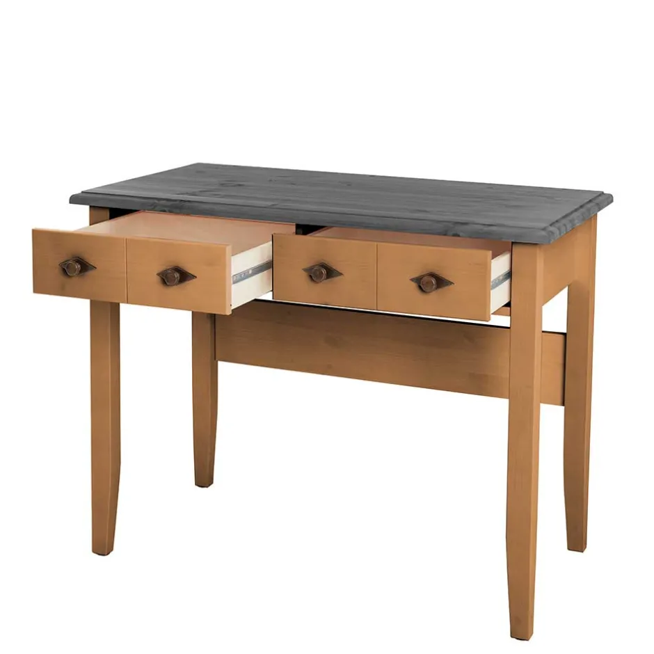 Schreibtische|Computertische*Pharao24 Konsolentisch mit Schubladen Viaduca