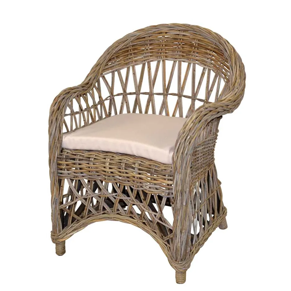 Wohnzimmer Sessel*Pharao24 Korbsessel Tignum