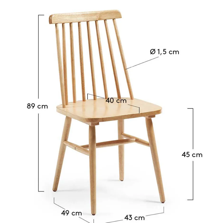 Massivholz Stühle*Pharao24 Kuechenstuhl Iwalian