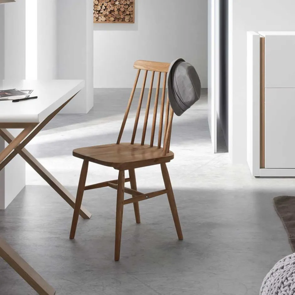 Massivholz Stühle*Pharao24 Kuechenstuhl Iwalian