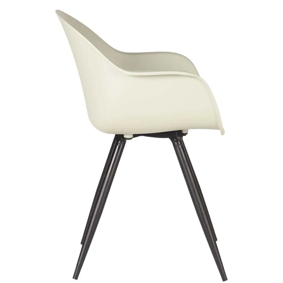 Küchenstühle|Esszimmerstühle*Pharao24 Kunststoff Armlehnenstuhl Set Este