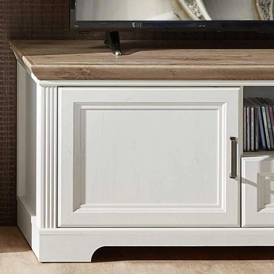 Wohnwand 250 Cm*Pharao24 Landhaus Anbauwand Vronata