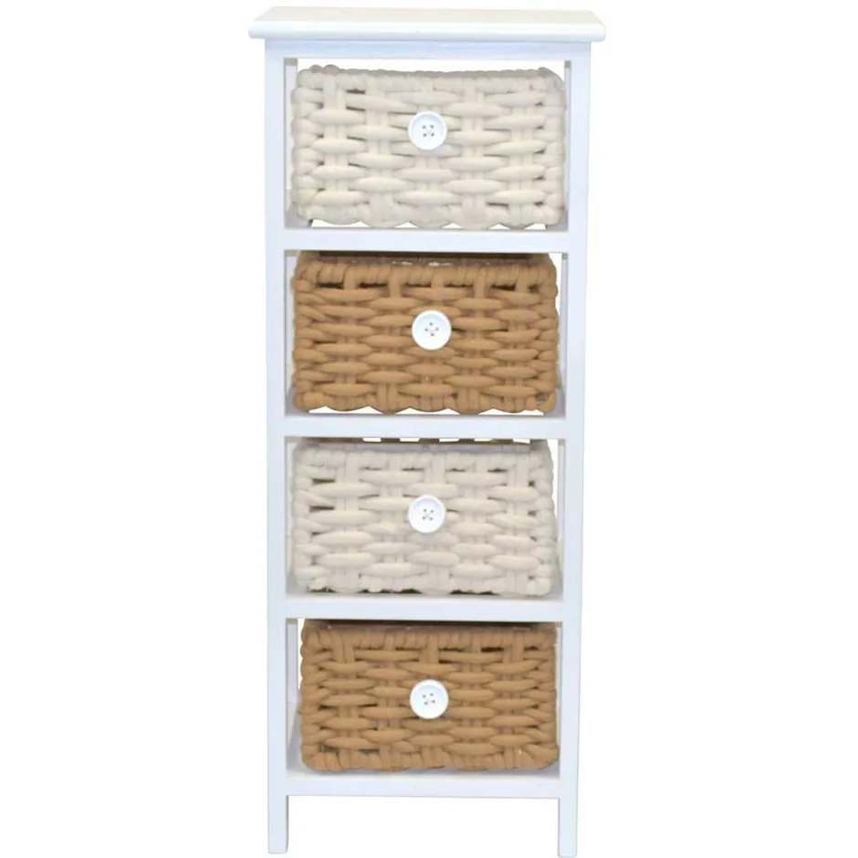 Pharao24 Landhaus Badregal Grino> Massivholzregale|Standregale