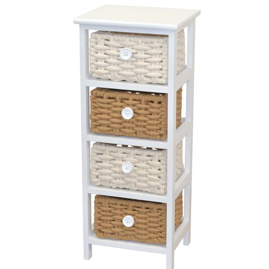 Pharao24 Landhaus Badregal Grino> Massivholzregale|Standregale