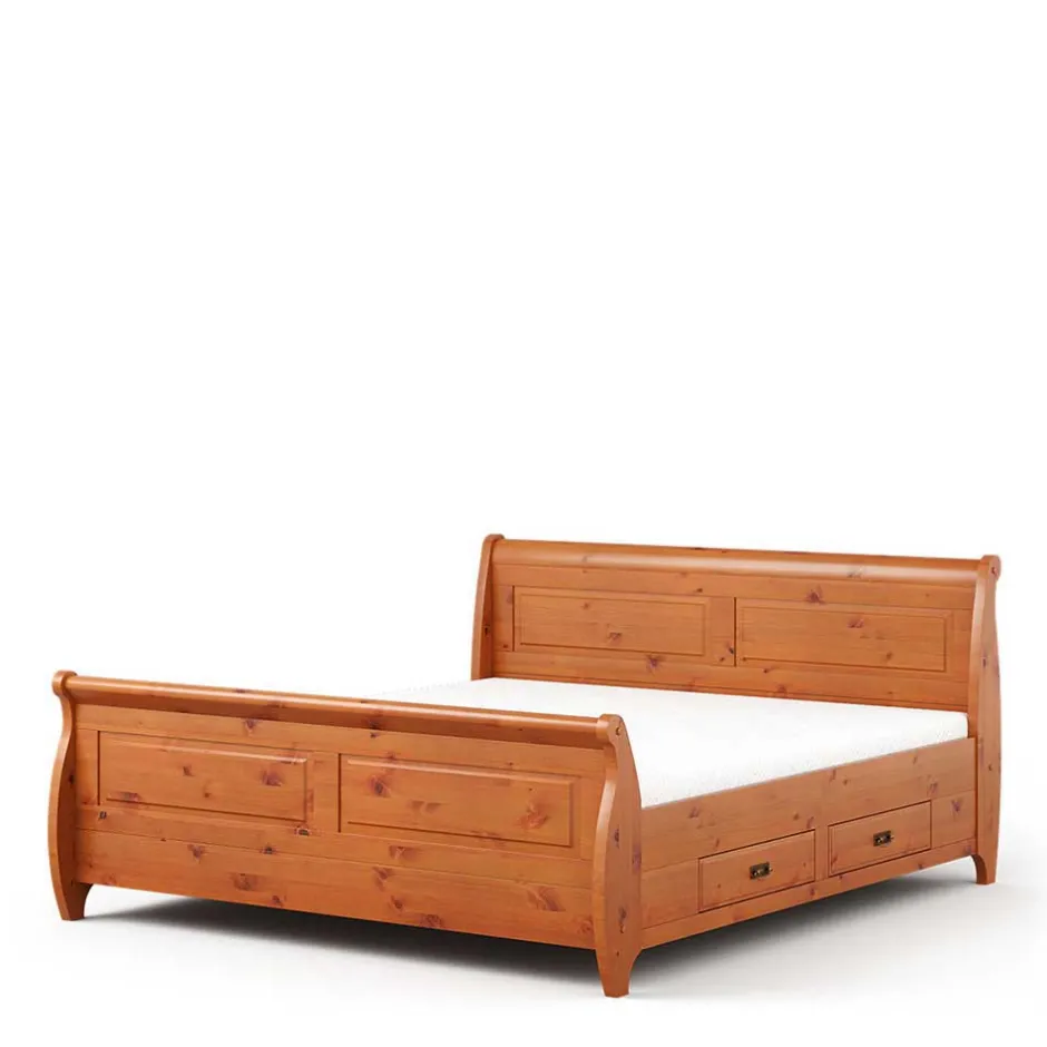 Pharao24 Landhaus Bett 140x200 cm Rovert> Komfortbetten|Doppelbetten