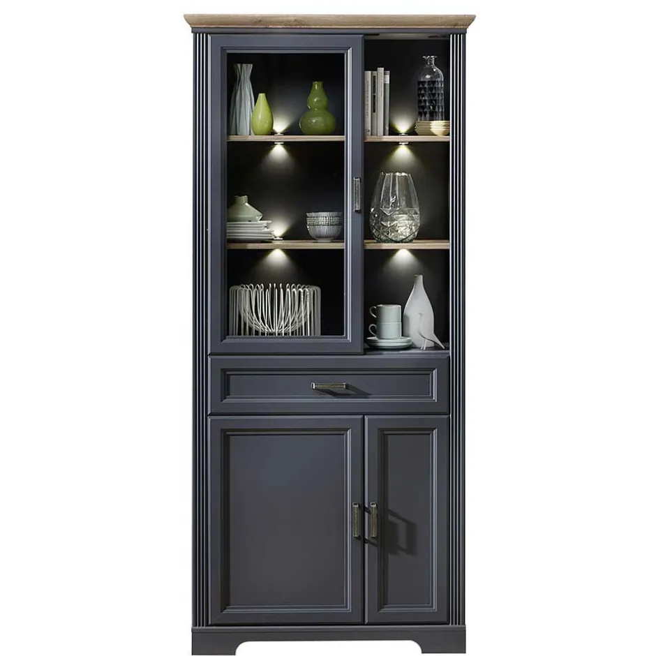 Pharao24 Landhaus Design Wohnwand Valgura> Wohnzimmerschrank