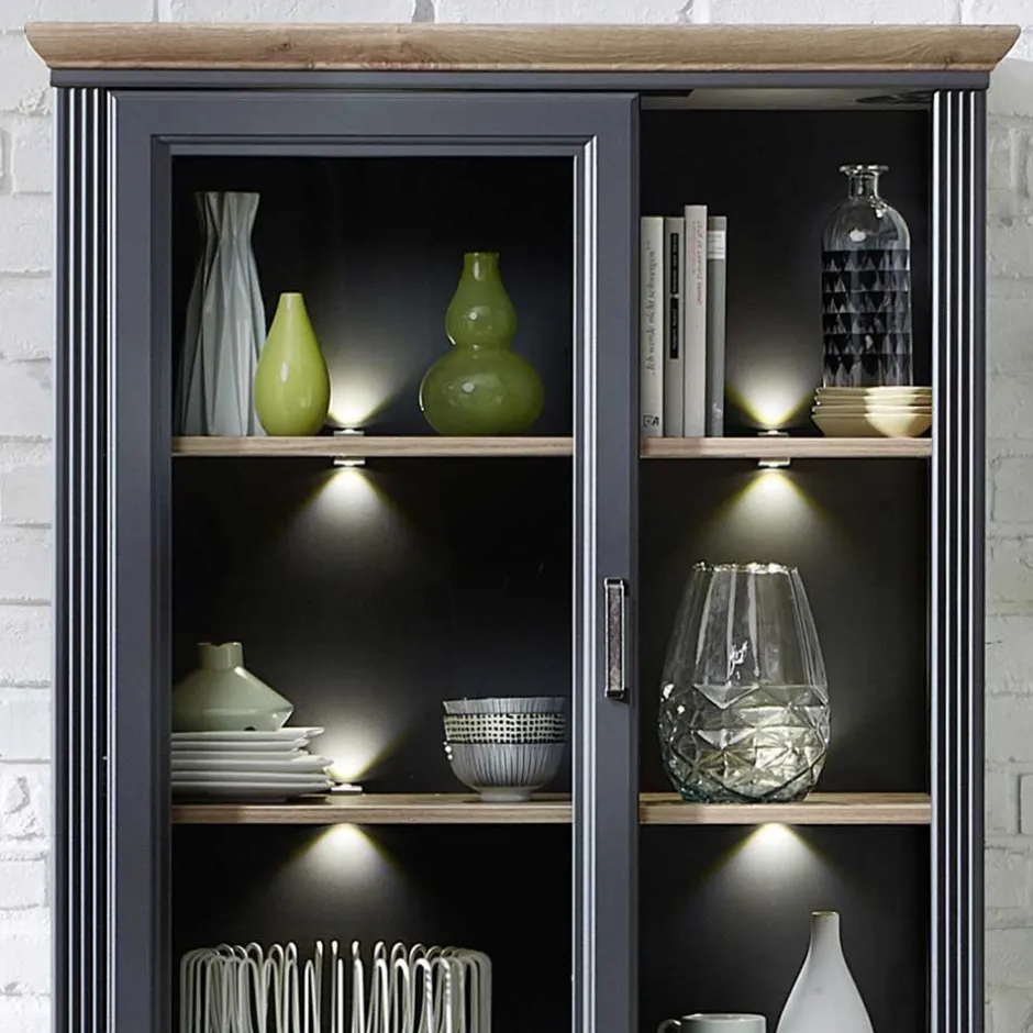 Pharao24 Landhaus Design Wohnwand Valgura> Wohnzimmerschrank