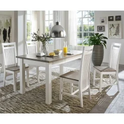 Pharao24 Landhaus Essgruppe Alveria> Tisch Mit Stühlen|Esszimmer Sets