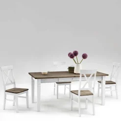 Tisch Mit Stühlen|Esszimmer Sets*Pharao24 Landhaus Essgruppe Julan