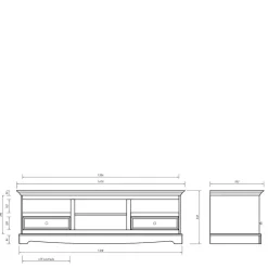 Pharao24 Landhaus Fernseh Unterschrank Vomano><noscript><img width=