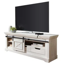 Massivholz Tv Möbel|Fernsehtische*Pharao24 Landhaus Fernsehboard Lamodina