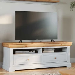 Pharao24 Landhaus Fernsehunterschrank Bechir> Massivholz Tv Möbel|Fernsehtische