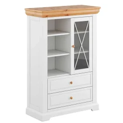 Pharao24 Landhaus Highboard massiv Bechir> Esszimmerkommoden|Wohnzimmerkommoden