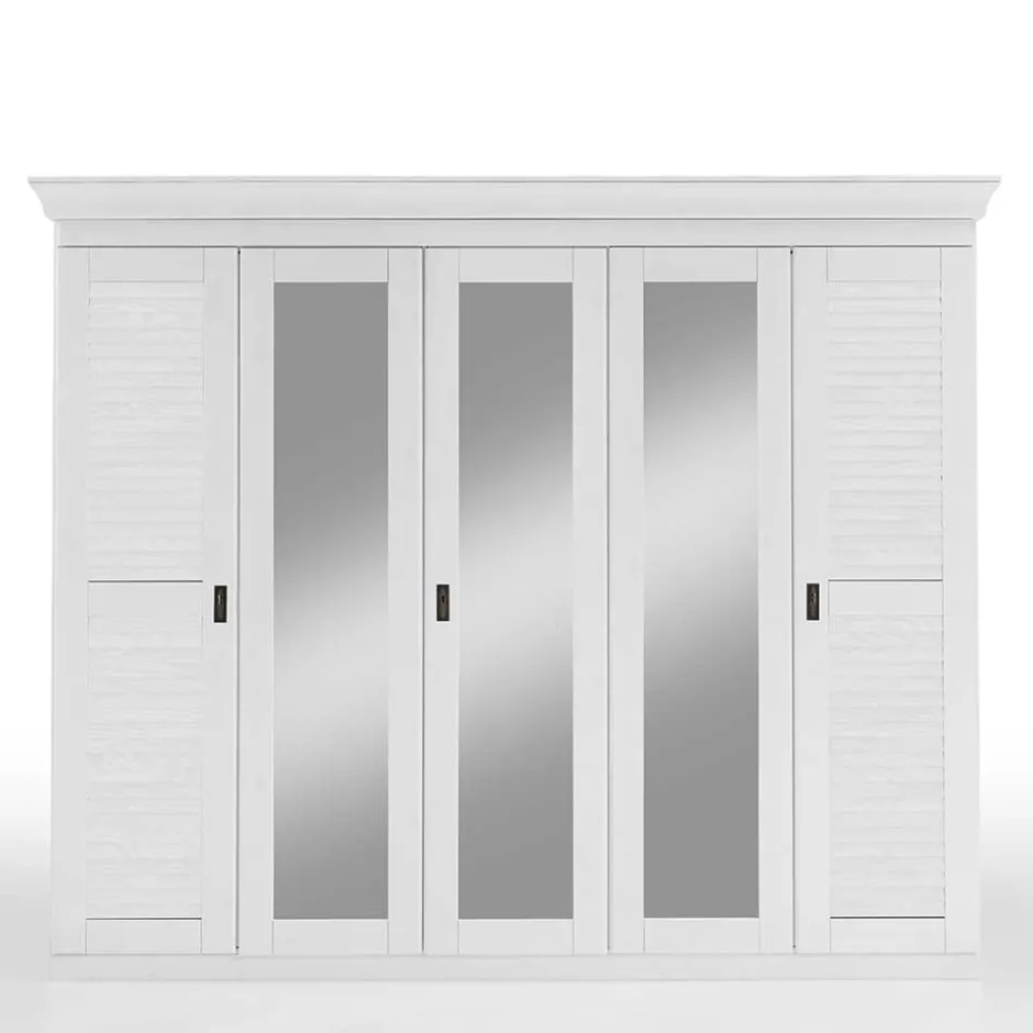 Massivholz Schränke|Kleiderschränke*Pharao24 Landhaus Kleiderschrank Marcello