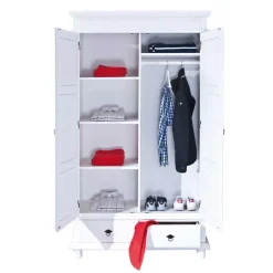 Massivholz Schränke|Kleiderschränke*Pharao24 Landhaus Kleiderschrank Pacentra