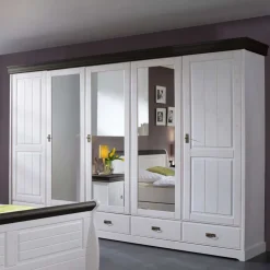 Pharao24 Landhaus Kleiderschrank Tagalog> Massivholzmöbel|Drehtürenschränke