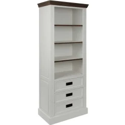 Wohnzimmerregale|Massivholzregale*Pharao24 Landhaus Regal Eminia