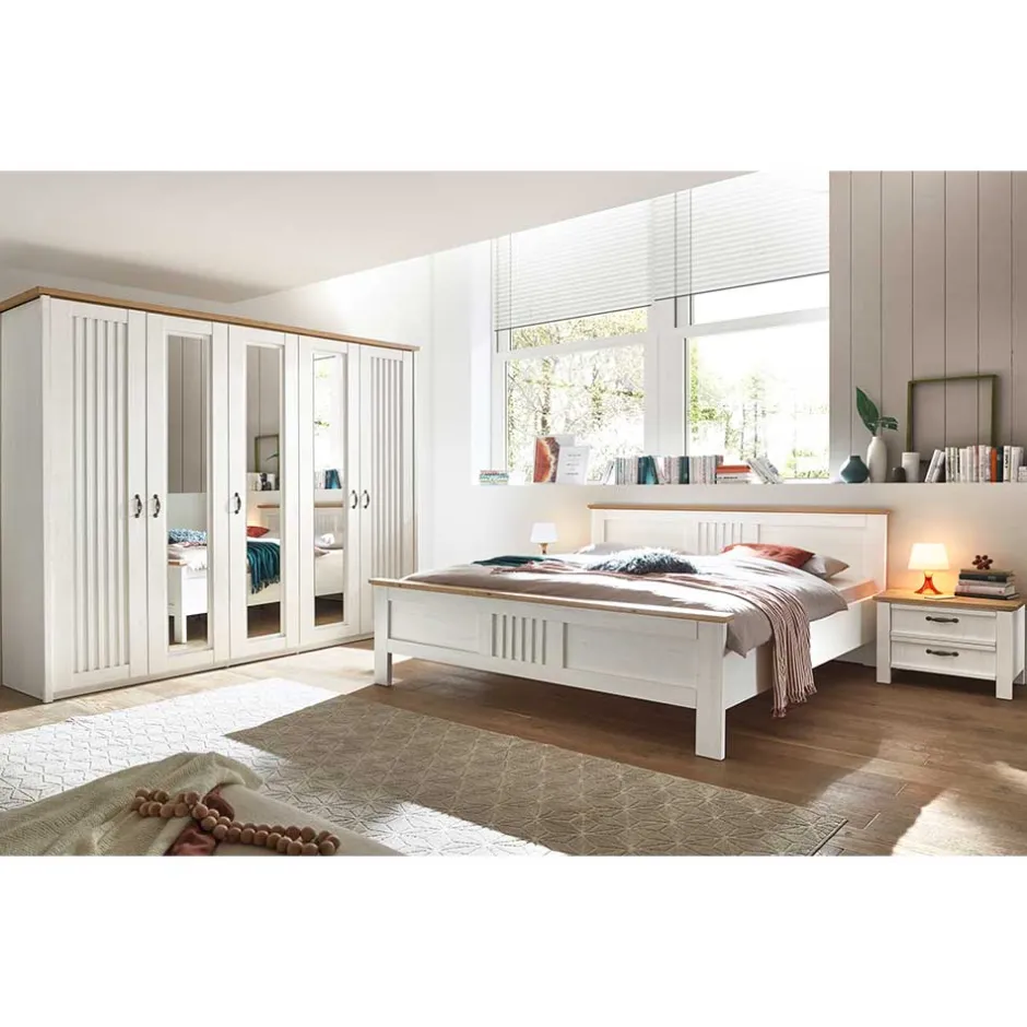 Schlafzimmer Sets*Pharao24 Landhaus Schlafzimmer Set Drienna