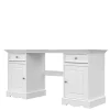 Computertische|Jugendschreibtische*Pharao24 Landhaus Schreibtisch weiss Vomano